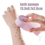 brosse pieds rose rigidité moderne adhésif douche nettoyage