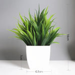 plantes artificielles feuilles eucalyptus bonsaï vert pot blanc décoration intérieure extérieure moderne anniversaire