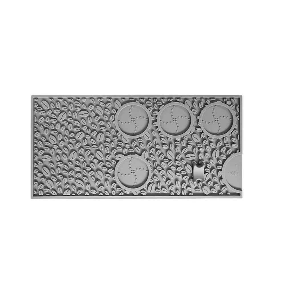 tapis cuisine silicone grains antidérapant drainant imperméable noir marron vert gris moderne