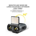 lampe torche multifonction rechargeable gris métallisé smart sensor clip led moderne