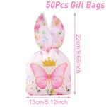 boîtes pop corn décoratives papillons rose violet doré fête anniversaire mariage baptême fille