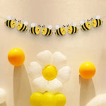 guirlande abeilles anniversaire mariage baptême fêtes enfants décorations papier cartoon okolets motifs