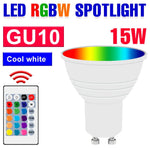 ampoule led rgb e27 e14 gu10 mr16 blanc moderne télécommande