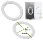 support magnétique moderne tablette noir rond lisse aimant maison réfrigérateur