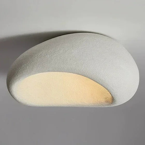 lampe moderne gris clair texture granulée vis fixée lumière chaude 249 2000 lumens