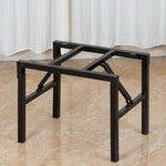 support table pliable métal noir robuste structure moderne pieds fer