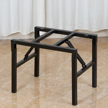 support table pliable métal noir robuste structure moderne pieds fer
