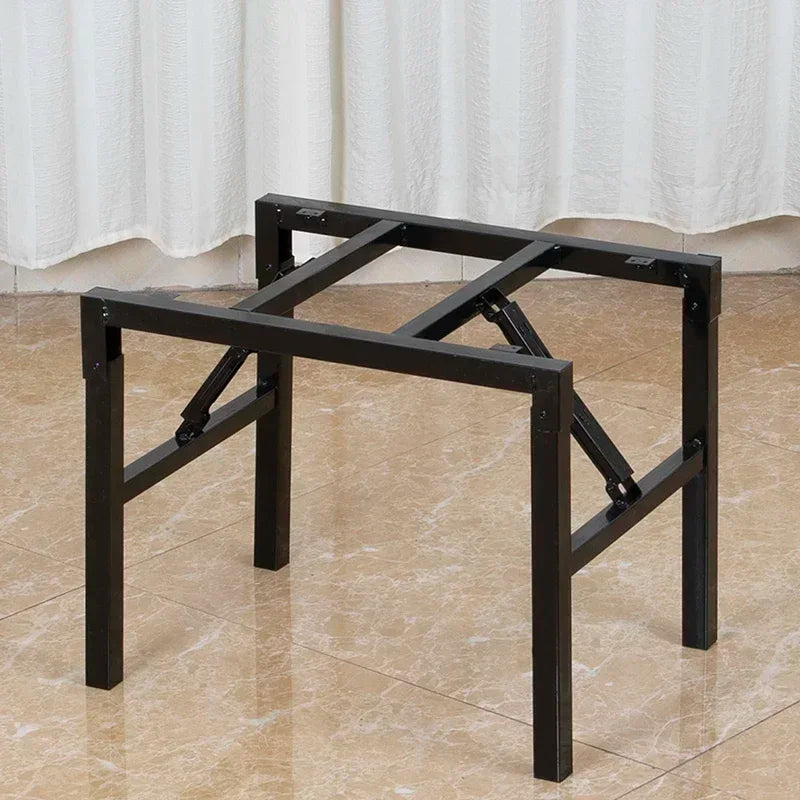 support table pliable métal noir robuste structure moderne pieds fer