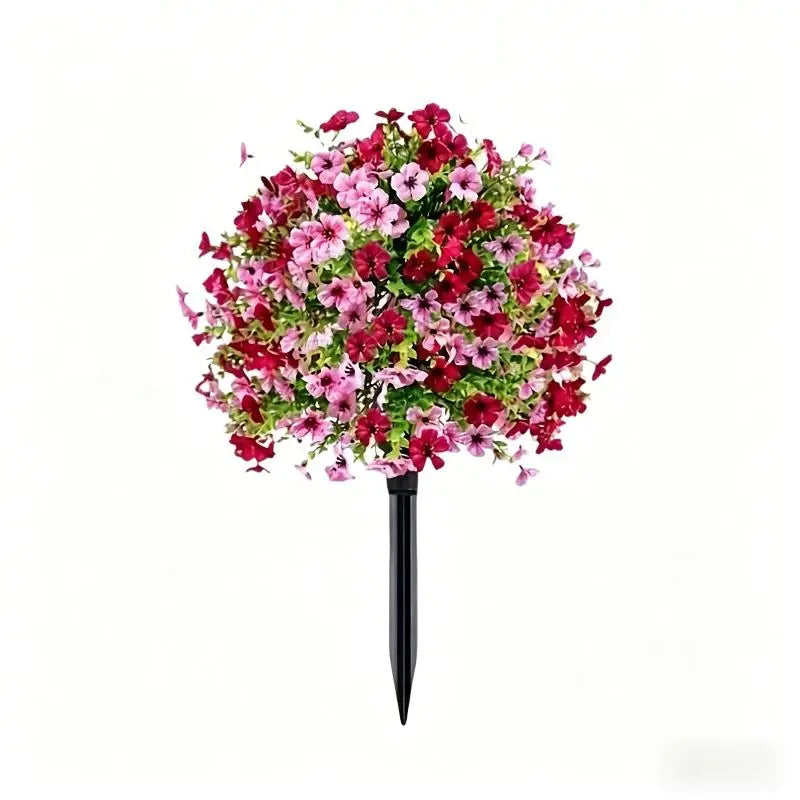 bouquet artificiel multicolore moderne élégant décoration intérieure tringle noire fleurs colorées détaillées opaques occasionnelle