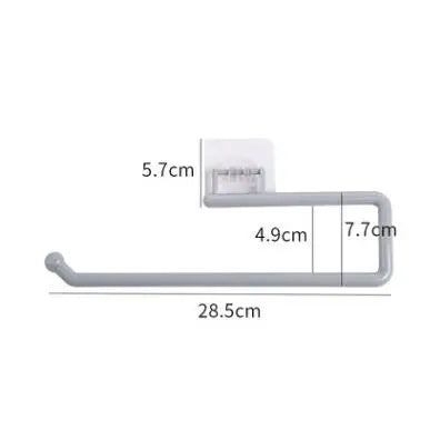 porte serviettes mural adhésif moderne blanc texture marbrée salle bain cuisine support accessoire fixe