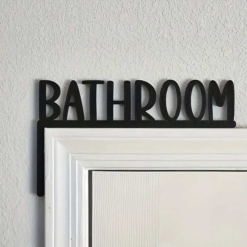 plaque décorative noire lettre bathroom relief classiqueintérieur fixations mur