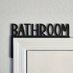 plaque décorative noire lettre bathroom relief classiqueintérieur fixations mur