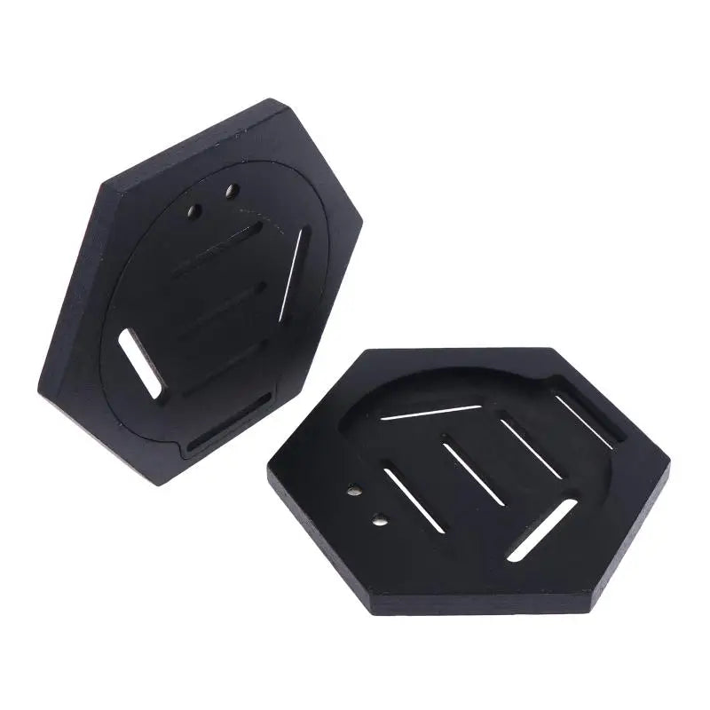 présentoir support médaille noir hexagonal moderne ligne blanche bois décoration muriale compétition gymnastique