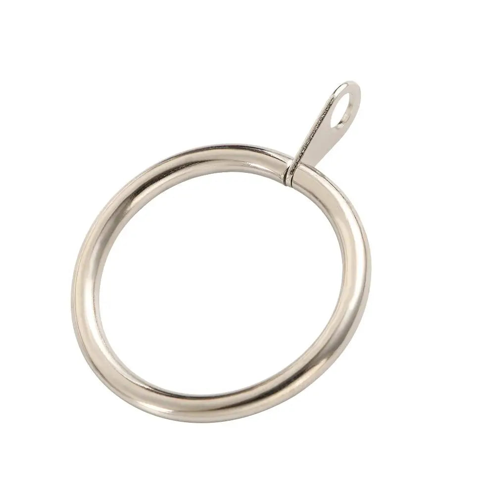 anneaux rideau métal rond tringle moderne couleur noir cuivre argent décoratif