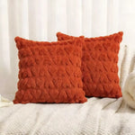 housses coussin motif cœurs polyester blanc rose rouge gris orange jaune doux confortable maison