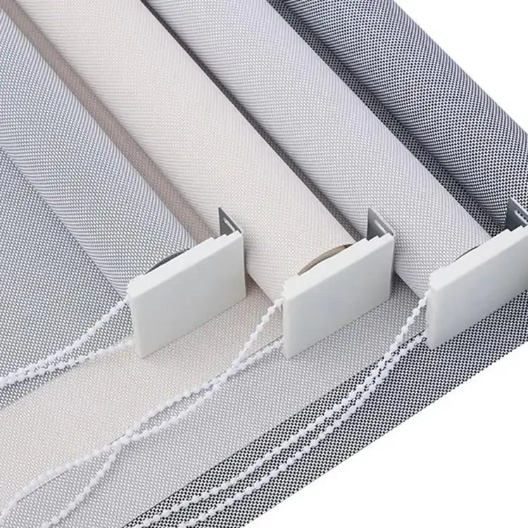 rideau blanc moderne 10m clips plastique opaques fenetre store vertical horizontal
