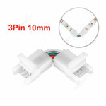 connecteurs led ruban adhésif moderne broches 10mm blanc opaques 5a 24v ws2812b rgb
