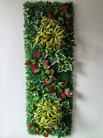 panneau végétal artificiel décoratif fleurs feuilles mur jardin extérieur maison moderne