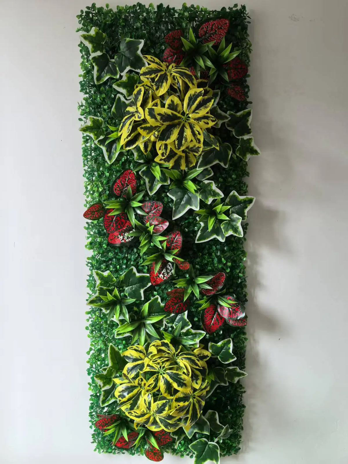 panneau végétal artificiel décoratif fleurs feuilles mur jardin extérieur maison moderne