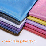 tissu pailleté laser polyester brillant rose violet noir blanc moderne costumes décors scène