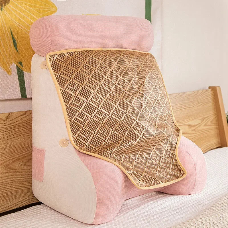 coussin soutien ergonomique moderne lavable vert rose gris bleu jaune pp coton polyester