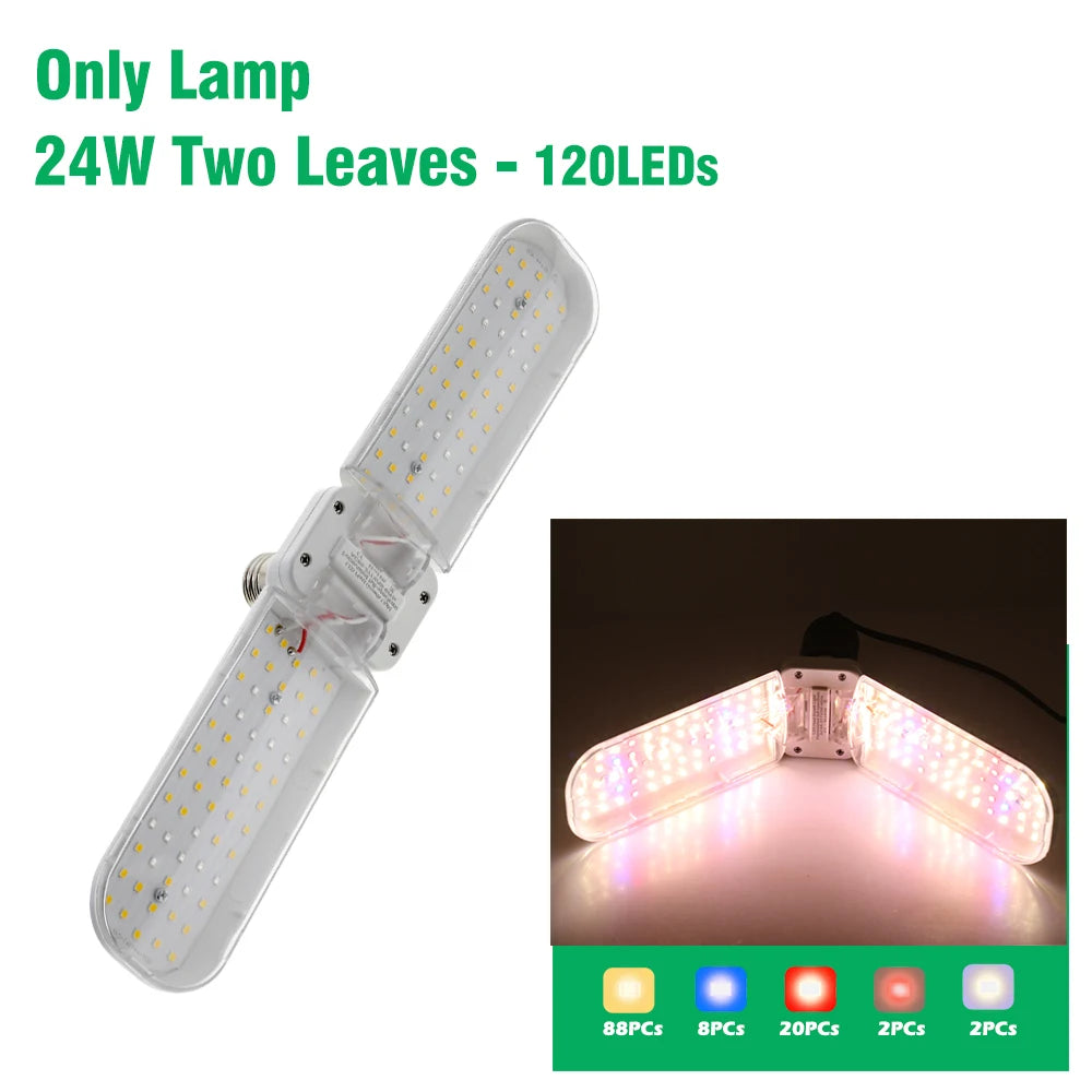 lampe led croissance plantes intérieur spectre complet trépied ajustable clip fixation