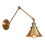 lampe murale articulée or industrielle vintage chambre cuisine salle manger