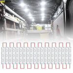 éclairage intérieur van led 60 diodes 12v blanc adhésif moderne compact 12w strips cargo