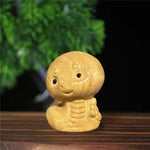 statuettes animales sculptées détaillées zodiaque naturel brun clair artisanal figurines individuelles opaques