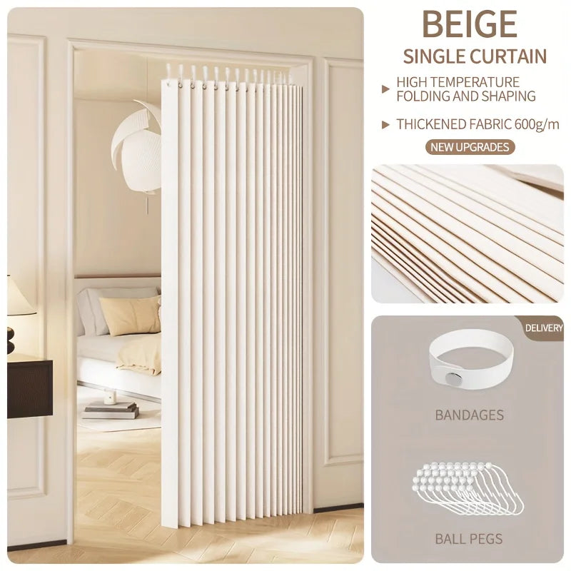 rideau plissé beige rayures verticales moderne opacité thermique.separator chambre salon