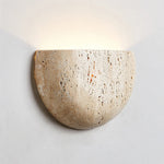 applique murale minimaliste pierre texture naturelle éclairage led muraux chambre cuisine salle manger lumière
