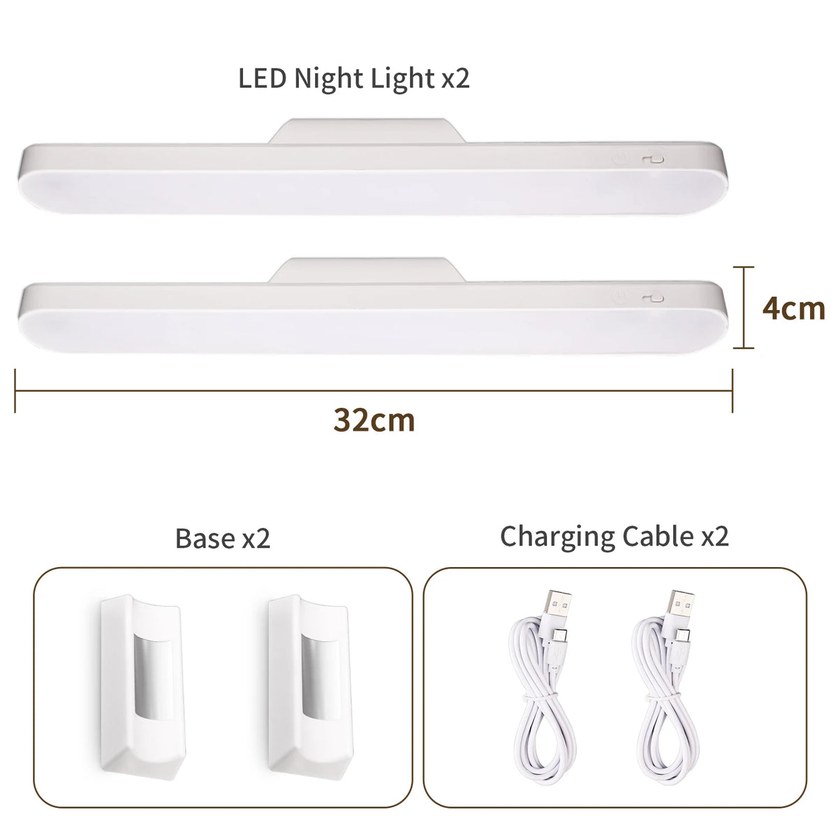 lampe led rechargeable télécommande blanc moderne adhésif veilleuse nuit desk table minimaliste led bluetooth