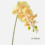 bouquet artificiel orchidées phalaenopsis rose blanc jaune moderne décoration intérieure mariage anniversaire fêtes