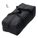 sac rangement oxford noir utilitaire tente vêtements outils fermeture éclair sangles réutilisable voyage camping