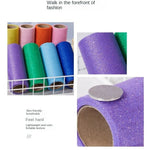 ruban pailleté or bleu violet vert rose transparent décoratif brillant adhésif 10yards 15cm