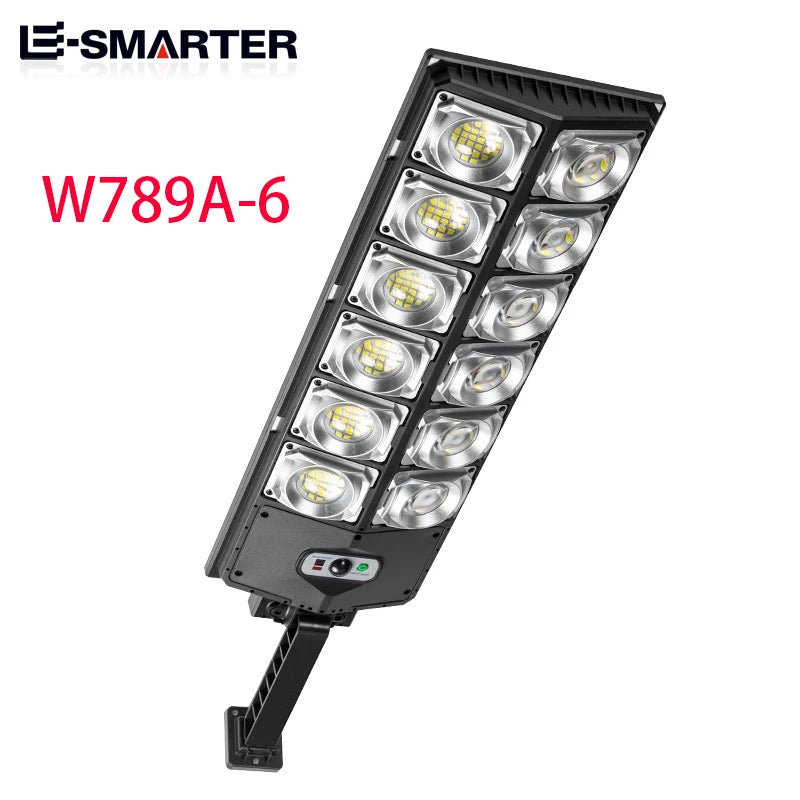 lampe solaire moderne noire capteur mouvement recharge solaire led fixation murale/commande distance