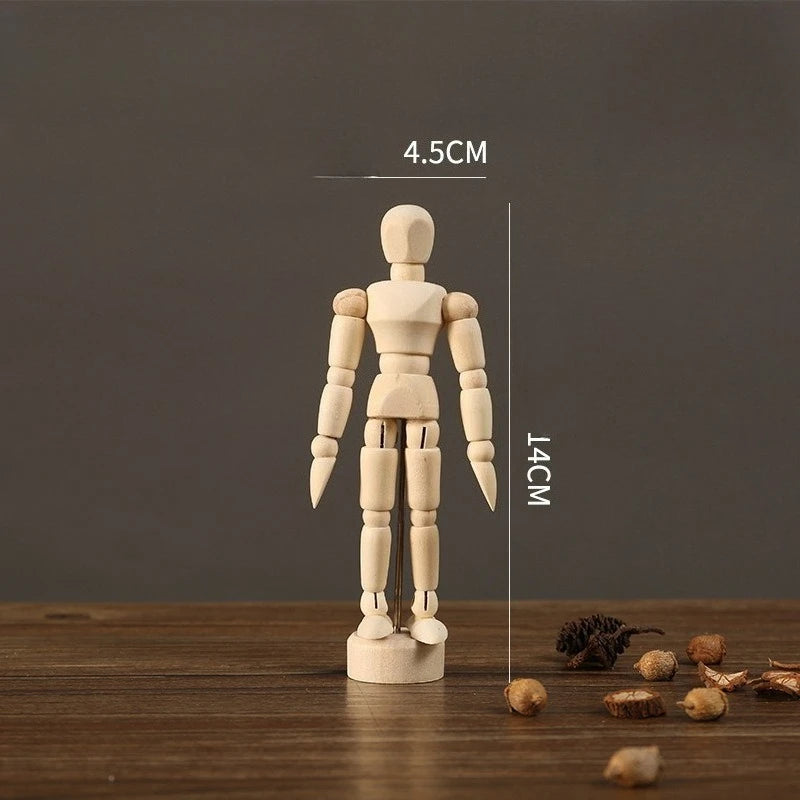 mannequins articulés bois naturel clair classique minimaliste pieds mains tringles