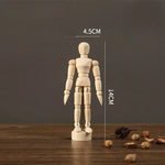 mannequins articulés bois naturel clair classique minimaliste pieds mains tringles