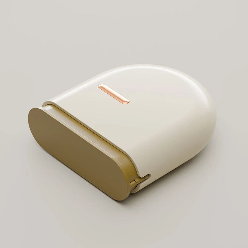 boîte rangement prothèse dentaire moderne beige clair foncé mat opacité nettoyage buccal pince prothèse