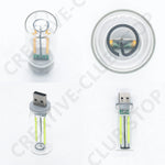 veilleuse led transparente moderne adhésive usb chambre décoration 20000h lumineuse 250 499 lumens