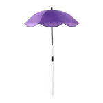 parasol télescopique réglable fibre végétale 65cm moderne noir bleu rose rouge vert orange violet