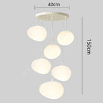 suspension lumineuse moderne blanche ronds alliage opacité éclairage intérieur salle bain led autoinstallation flux