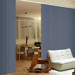 rideau moderne rayures verticales blanc gris bleu noir opacifiant insonorisation chambre salon