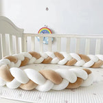 coussin lit bébé blanc rose gris moderne doux peluche polyester 1ans