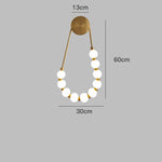 lampe murale moderne rondes blanc doré cuisine chambre salon entrée éclairage quotidien led deco