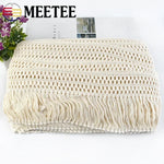 dentelle coton franges écharpe ethnique boho chic 12cm blanc cassé tissu artisanal transparent mariage