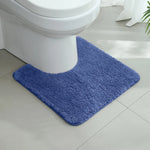 tapis bain moderne gris rose peluche épaisse antidérapant respectueux environnement 50x50cm