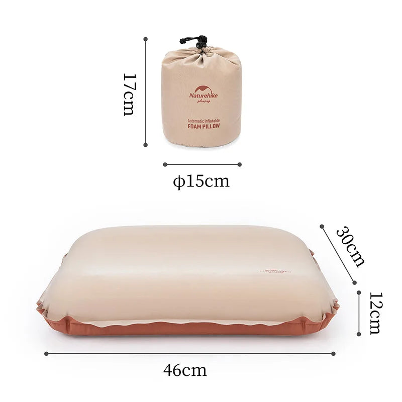 oreiller gonflable camping portable léger confortable sac rangement minimaliste adaptable voyage