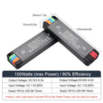alimentation led 12v 24v 36w 65w 100w 200w transformateur d'éclairage ac/dc moderne noire certifications