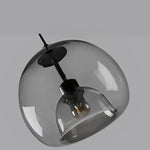 suspension lumineuse moderne transparente sphérique brillante éclairage minimaliste chambre salonhôtel